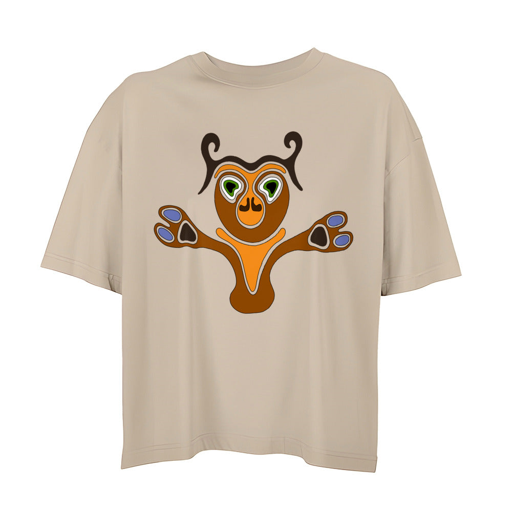 "Hugow" Damen Boxy Shirt